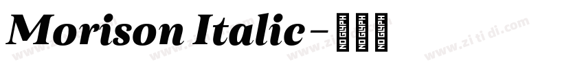 Morison Italic字体转换